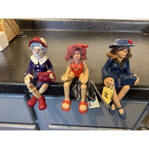 3 Family of Friends Collection SHELF Sitters D. Manning